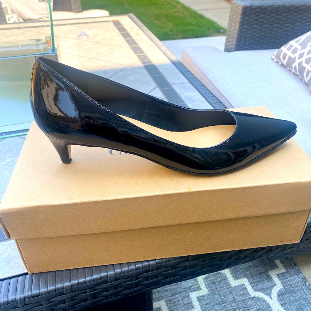 Cole Haan Size 9 Patent Pumps - Kitten Heel